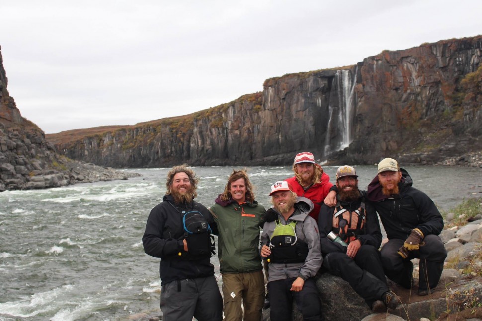 Photo of the six man canoe expedition Rediscover North America