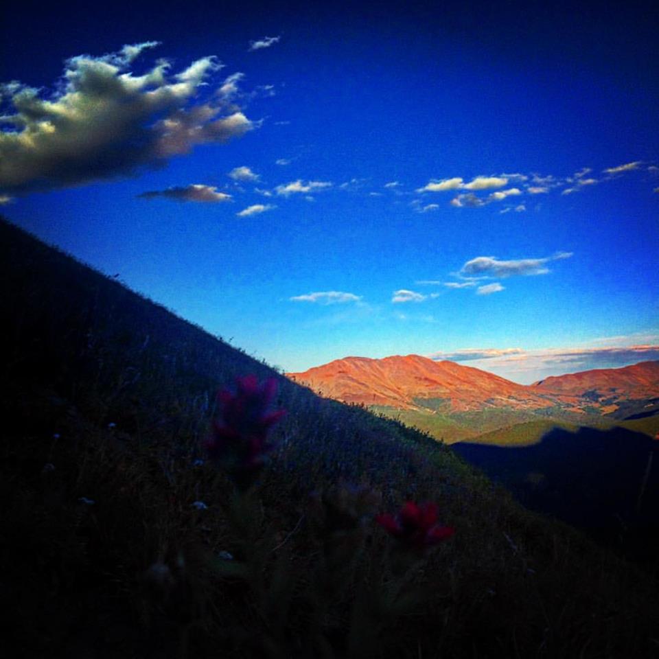 Photo of alpenglow on Mt. Baldy near Breckenridge Colorado