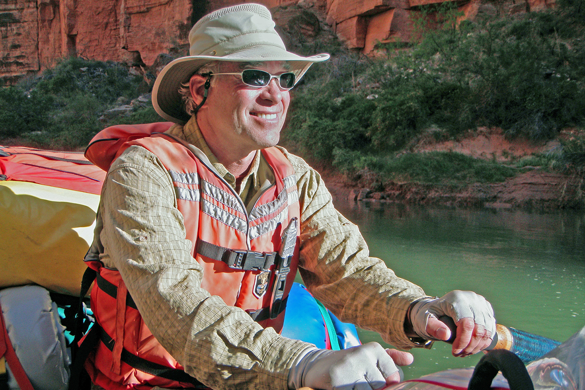 Photo of John Fielder on the Yampa River. By Gary Soles