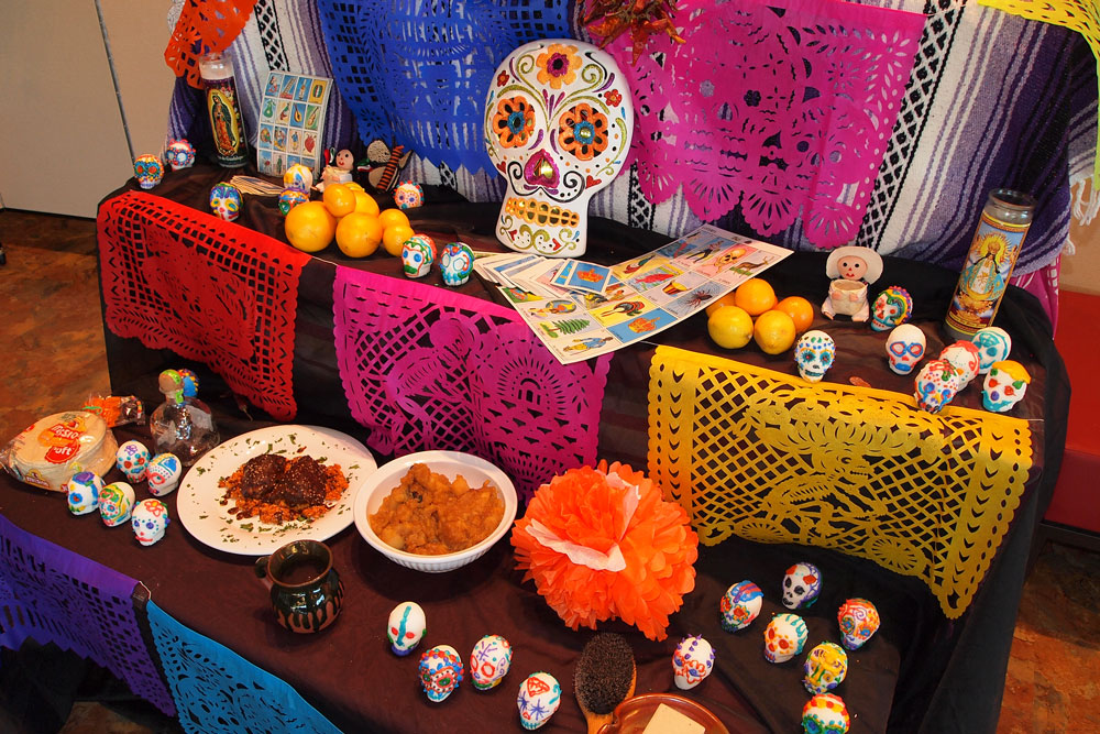 Photo of food at the CMC Steamboat Springs Latino Club's "Dia de Muertos" festival