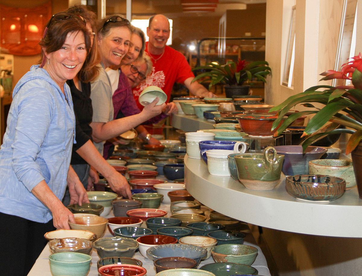 Photo of CMC ceramics students