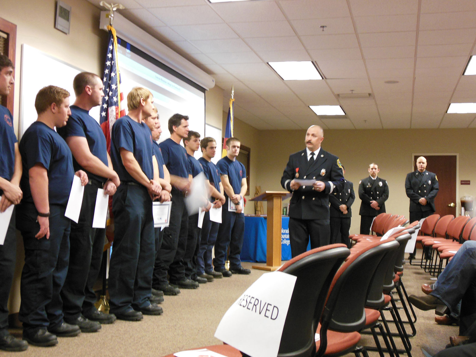 Photo of fire science graduates