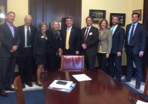 Photo of CMC staff meeting with Cory Gardner, U.S. Senator from Colorado