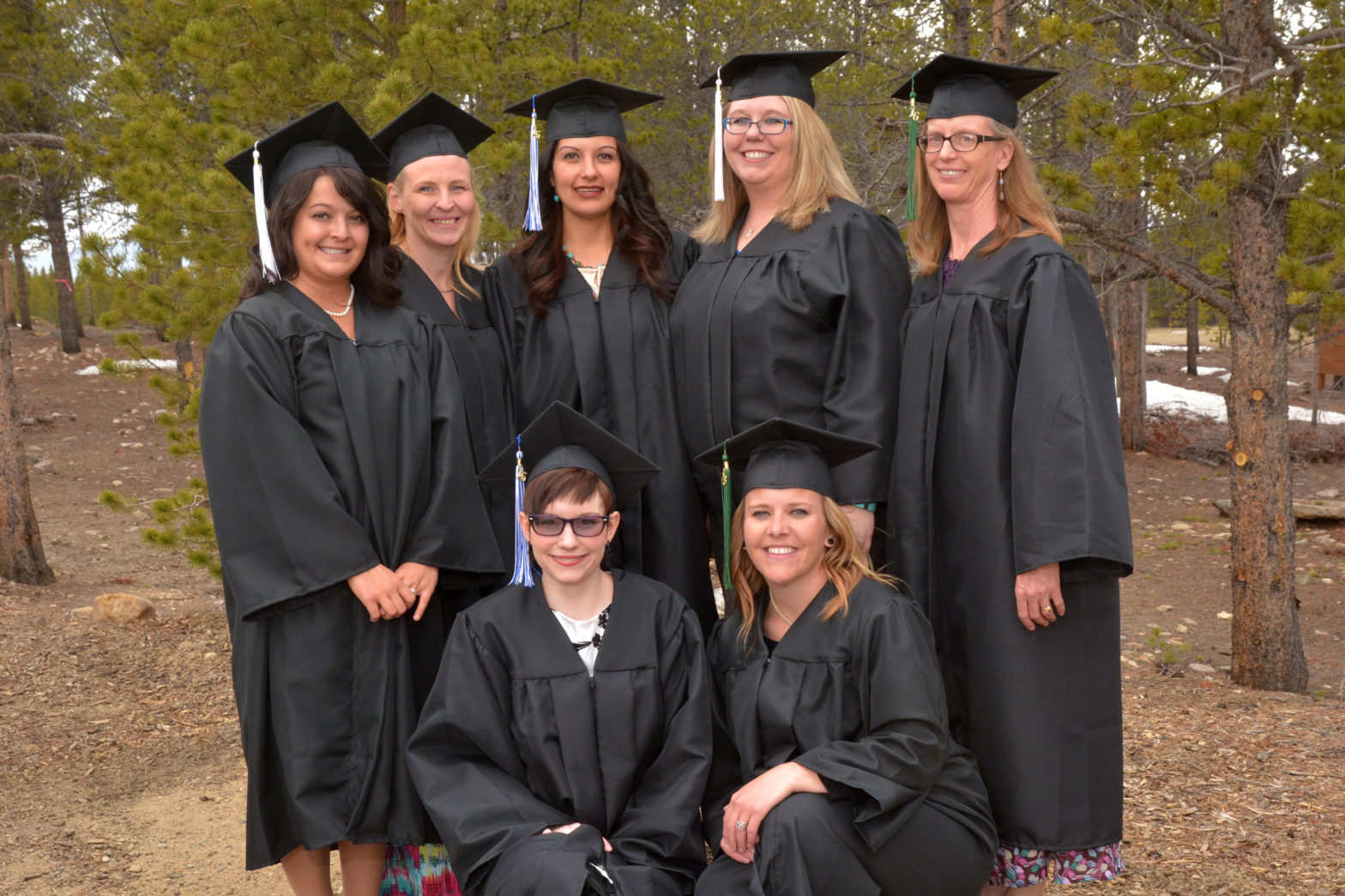 Photo of six CMC graduates from Chaffee County