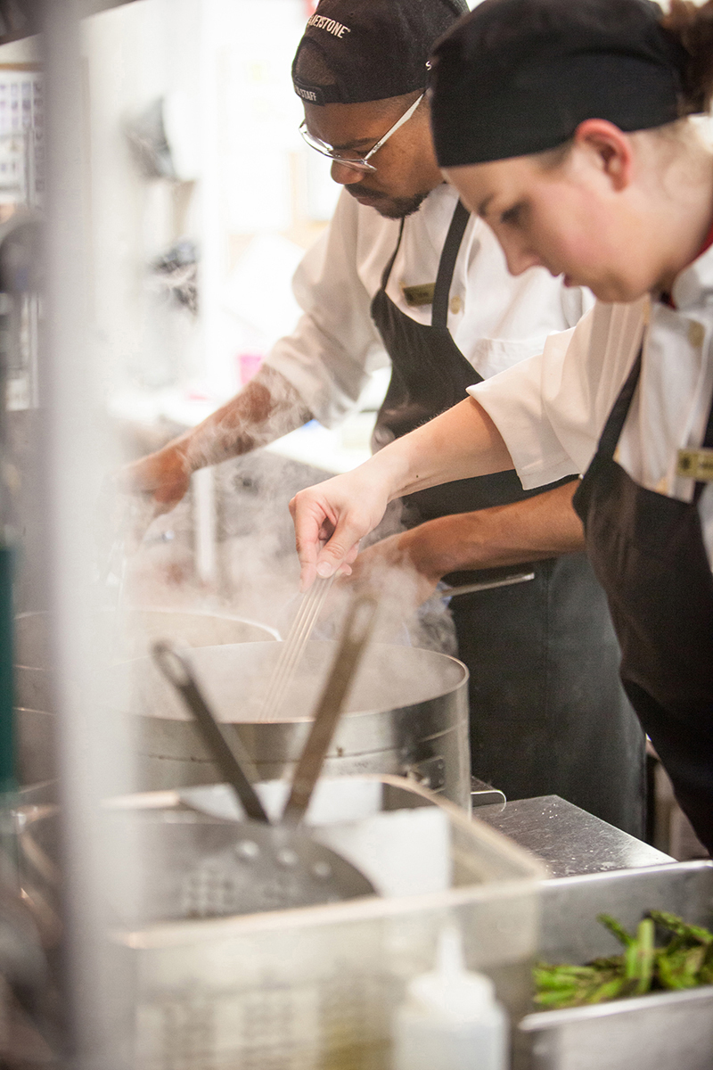 Photo of apprentice chefs Demitrius Landry and Marybeth Miller