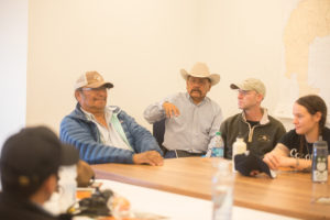 Tribal leaders at EcoFlight stop in Bluff, Utah